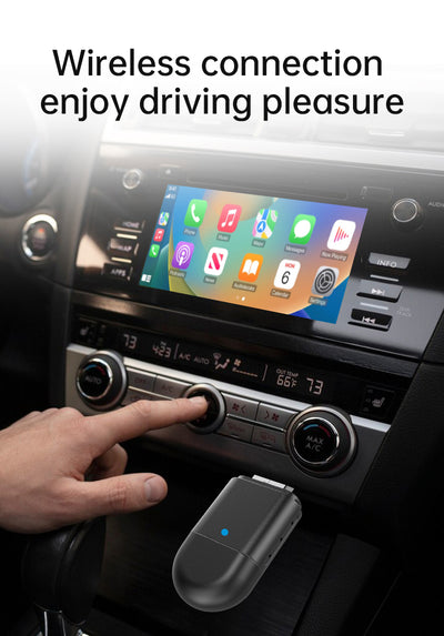 2-in-1 Wireless CarPlay & Android Auto Adapter | USB & Type-C Plug | 5.8GHz Wi-Fi