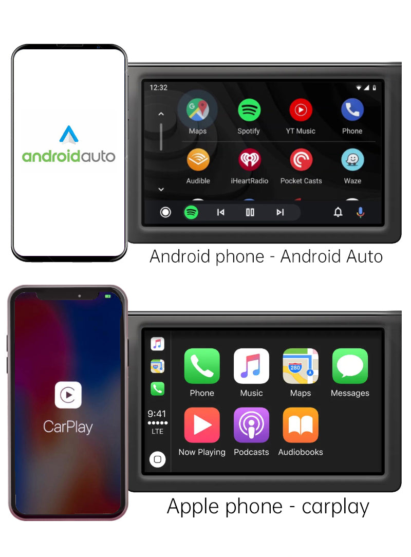 2-in-1 Wireless CarPlay & Android Auto Adapter | USB & Type-C Plug | 5.8GHz Wi-Fi