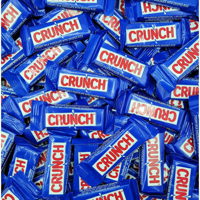 Crunch Snack Size Chocolate Bar - Creamy Milk Chocolate and Crisped Rice - Individually wrapped Snack Size Crunch Candy bars
