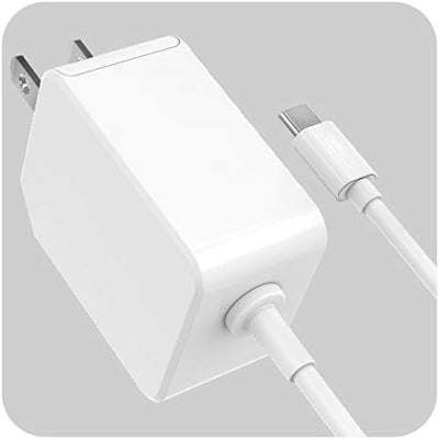 Rapid Charger for All Google Pixel Models | Wall Plug Travel Adapter with Folding Prongs | Built in USB-C Cable for Pixel 2,3,3a,4,4XL,4a, 5G,5/5a/6/6a/7a/7/8/ 8 Pro (PD 18W Output)