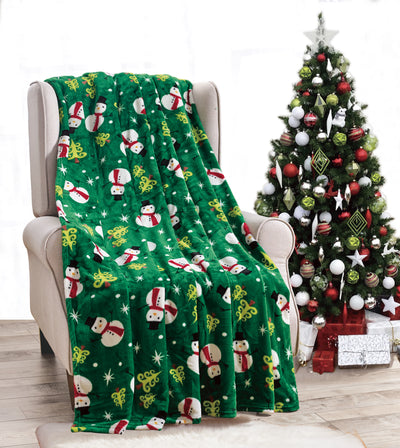 Cozy Festive Holiday Throw Blanket 50" x 60"