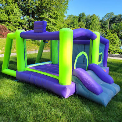Inflatable Bounce House with Blower, Jumping Castle with Slide