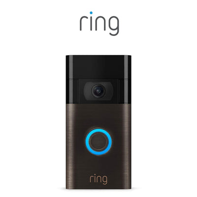 Ring 1080p Video Doorbell, Venetian Bronze (2nd Generation)