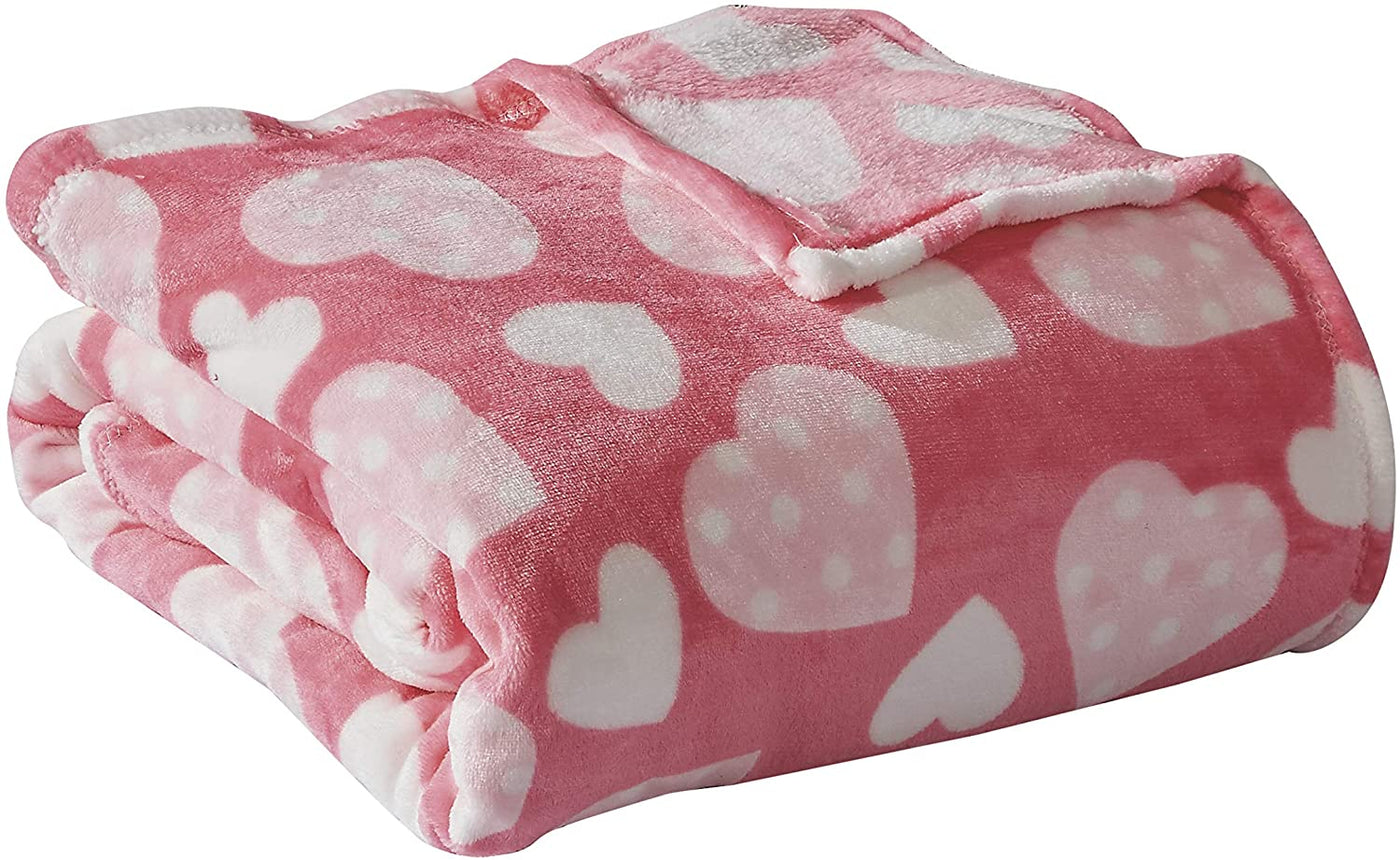 Valentine's Day Heart-Themed Ultra Plush Throw Blanket