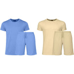 Khaki & Light Blue
