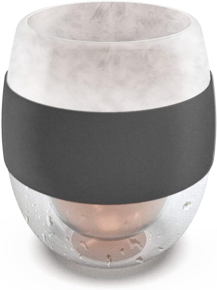 Unique Gift Idea for Wine Lover, Stemless Frozen Wine Glass - Insulated Chiller Freezer Cup, Freezable Liquid-Ice Double Wall (8.5oz) Gifts for Her/Women/Wife (Gift Boxed)