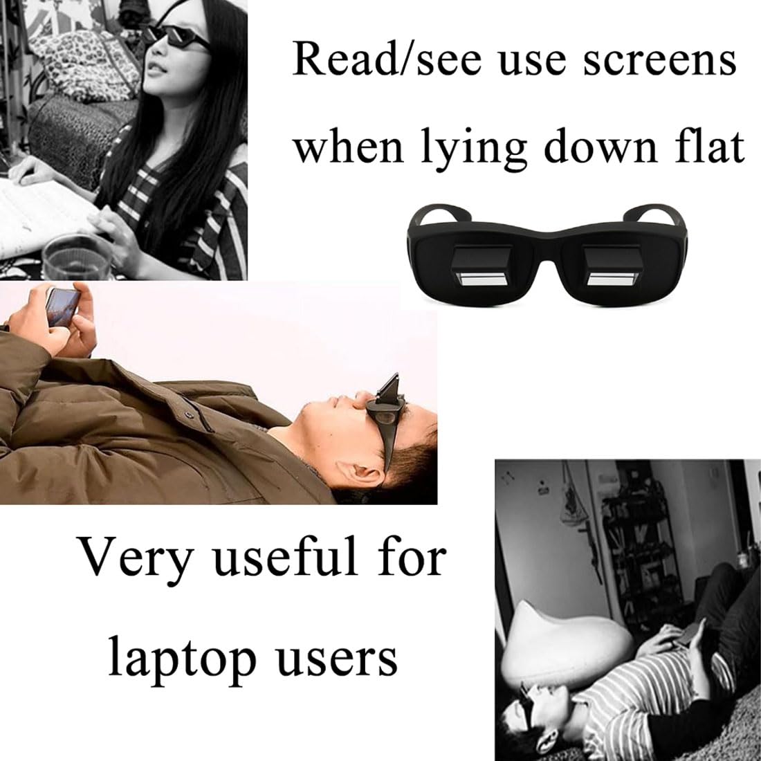 Lazy Glasses - Myopia Relief for Bed Reading & TV Viewing