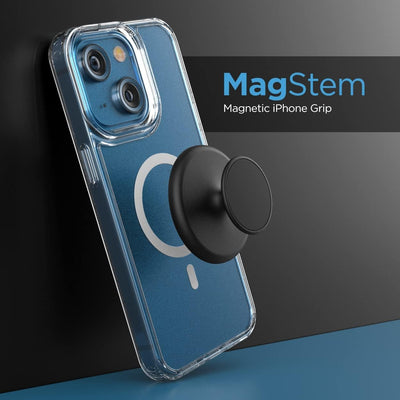 Magnetic Phone Grip - Designed for MagSafe, iPhone 15 Pro Max and iPhone 14/13/12 Cases and Accessories (2-in-1 Holder + Kickstand)