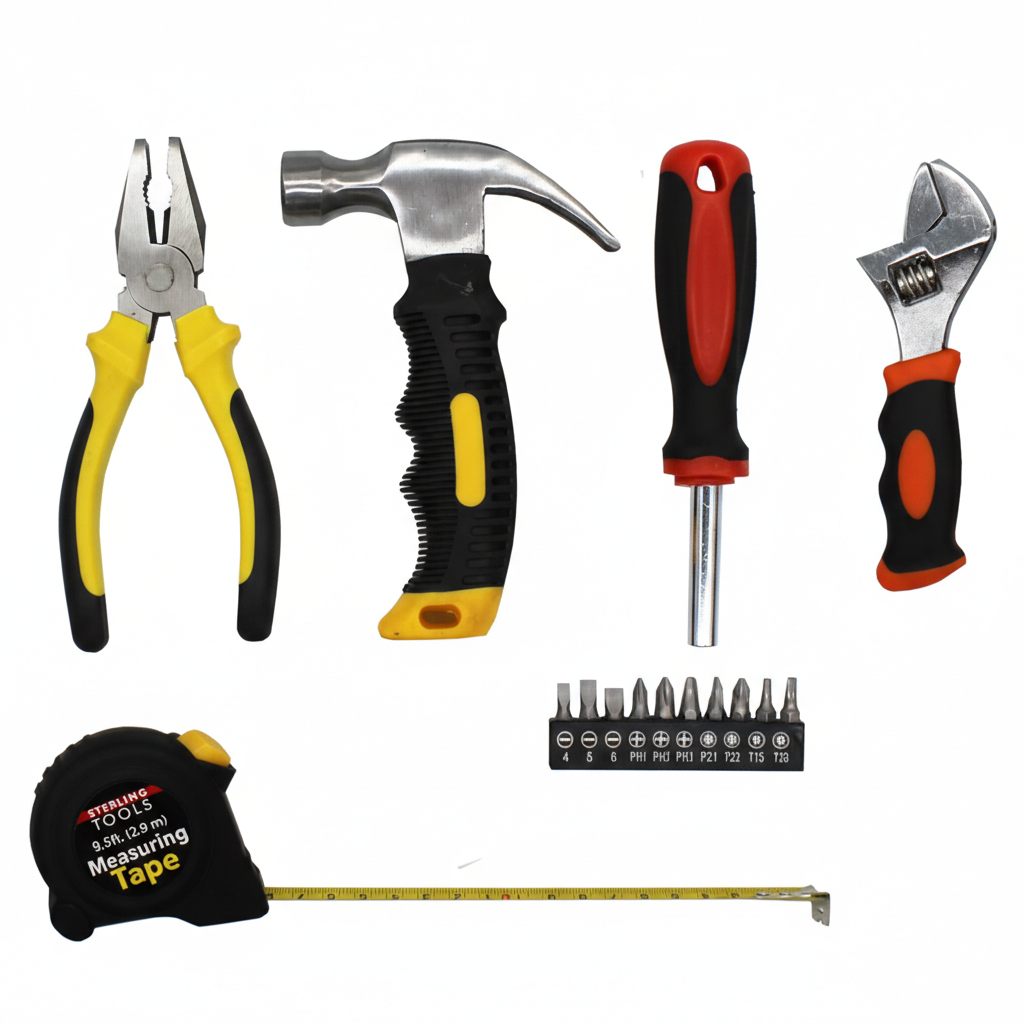 All-in-One Multi-Purpose Household Tool Set with Essential Hand Tools ...