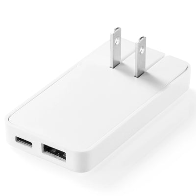 Ultra-Slim 30W USB-C & USB-A Dual-Port Fast Charger – 2-Pack