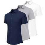 Navy - Heather Grey - White