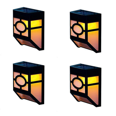 4-Pack LED Solar Powered Garden Fence Lights