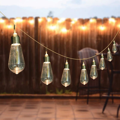 5.5’ String LED Light Bulbs Indoor or Outdoor (10-Bulbs)