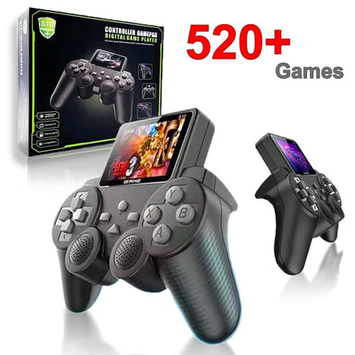 Mini Handheld Video Game Console – 520 Built-In Retro Games, Handheld Controller with AV Output