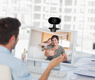 Web Cam Full HD 1080p Webcam with Built-in Microphone and Stable Screen Clamp
