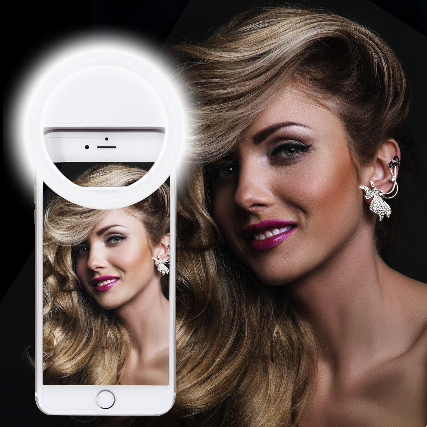 Smartphone Selfie Clip-On Light