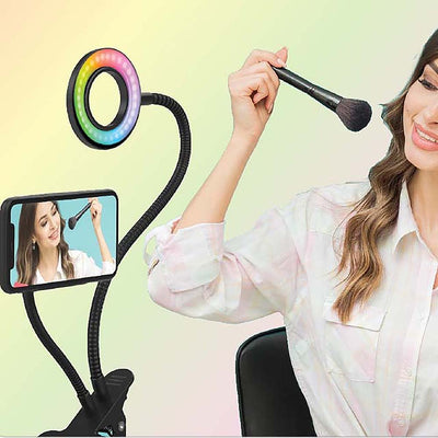 Shine Bright in Every Selfie: MAGPOP Selfie RGB Ring Flex Clip