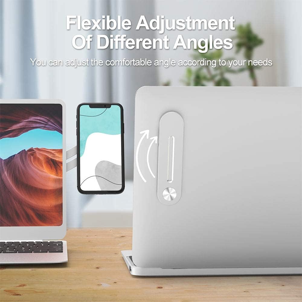 Stick-On Magnetic Phone Mount for Laptops: Keep Your Phone Handy While Working