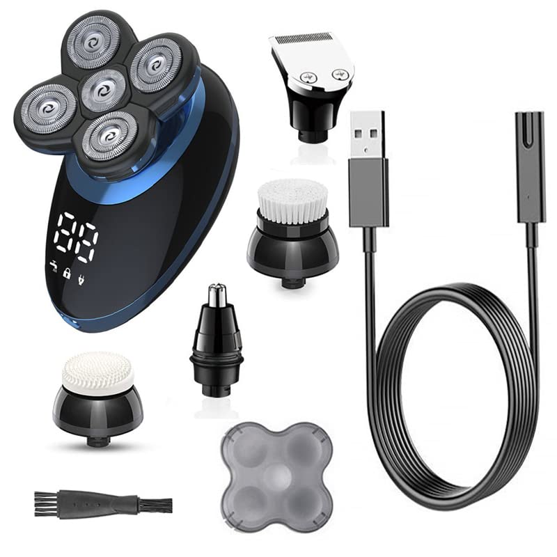 VUKO Electric Men's Shaver - 100% Washable with Dual Precision Heads & Free Float System