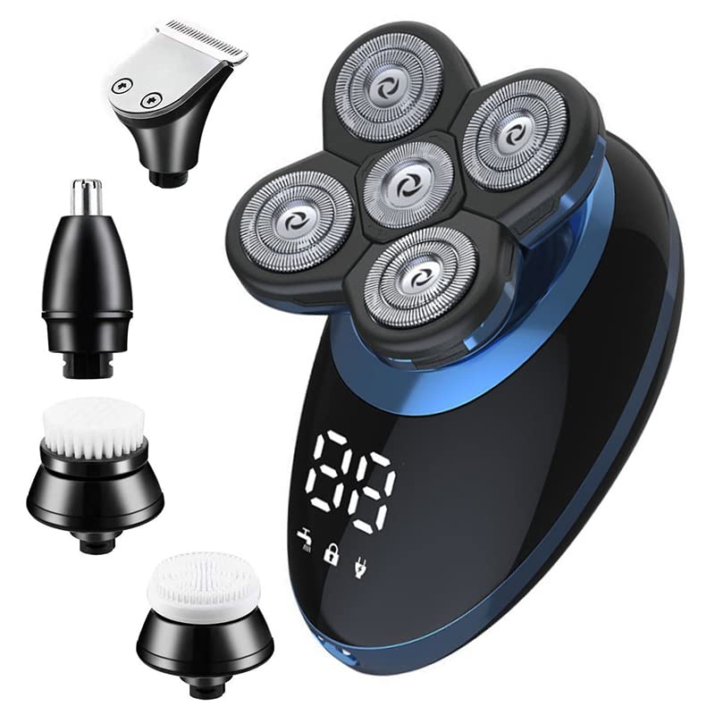 VUKO Electric Men's Shaver - 100% Washable with Dual Precision Heads & Free Float System