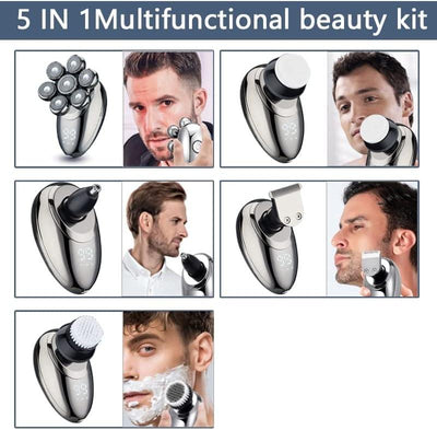 VUKO Electric Men's Shaver - 100% Washable with Dual Precision Heads & Free Float System