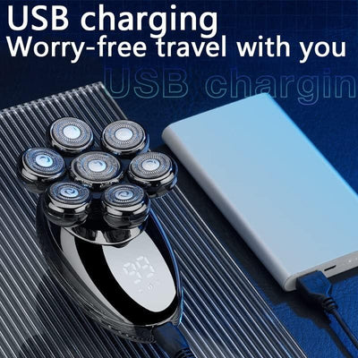 VUKO Electric Men's Shaver - 100% Washable with Dual Precision Heads & Free Float System