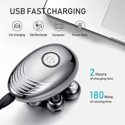 VUKO Electric Men's Shaver - 100% Washable with Dual Precision Heads & Free Float System