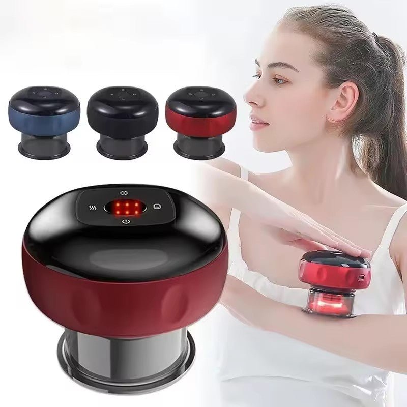 Cupping Massage Device – 6 Suction Modes, Red Light Therapy, 1200mAh, Rechargeable