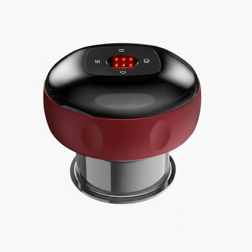 Cupping Massage Device – 6 Suction Modes, Red Light Therapy, 1200mAh, Rechargeable