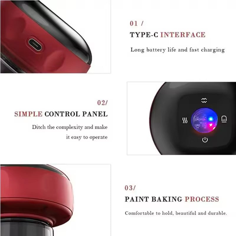 Cupping Massage Device – 6 Suction Modes, Red Light Therapy, 1200mAh, Rechargeable