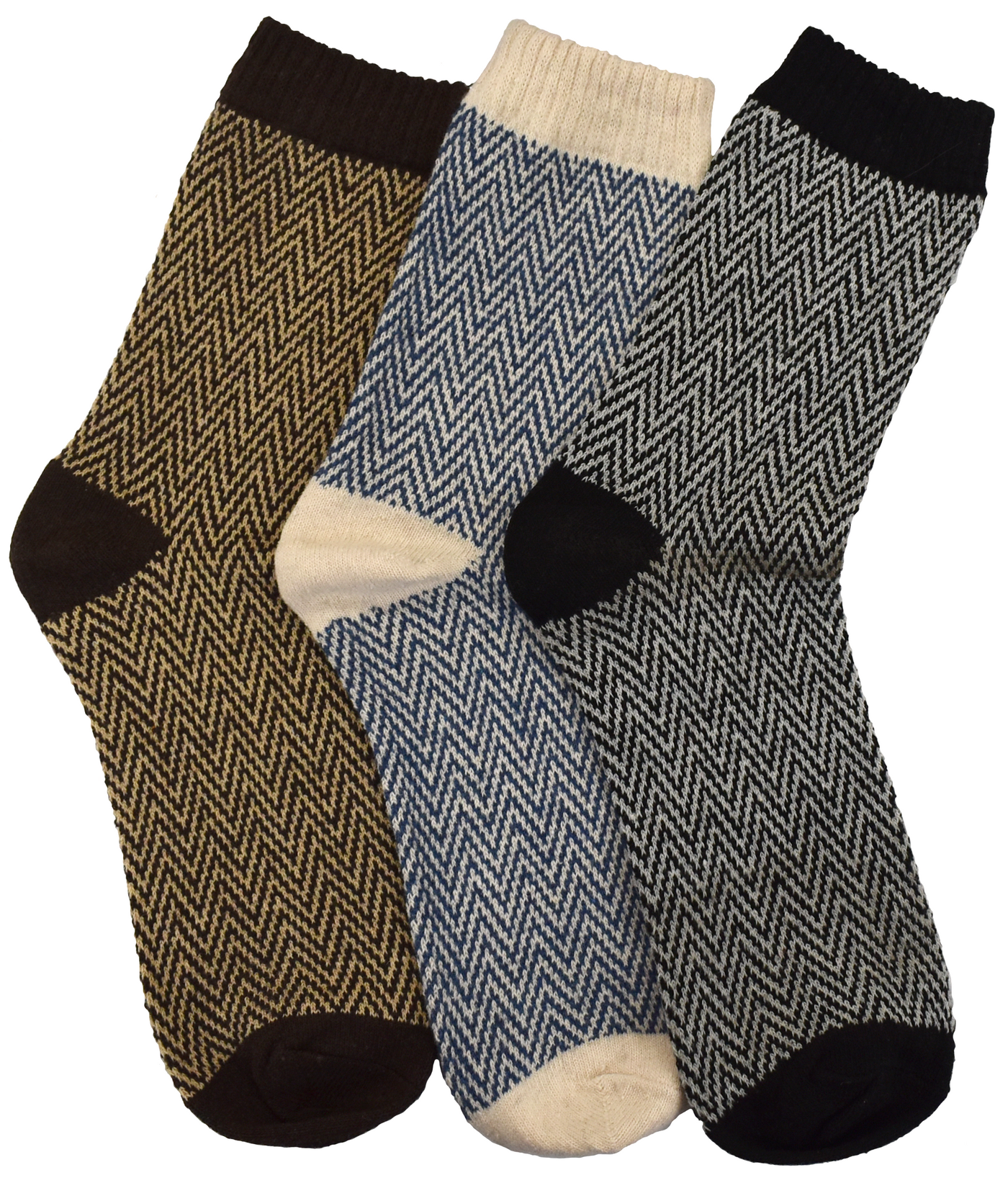 6-Pairs Mossimo Men’s Herringbone Boot Socks – Value Pack (Soft, Warm & Breathable)