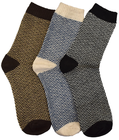 6-Pairs Mossimo Men’s Herringbone Boot Socks – Value Pack (Soft, Warm & Breathable)