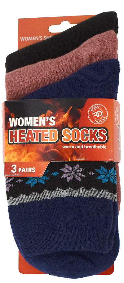 6-Pairs Women's Heated Socks – Warm, Soft & Cozy