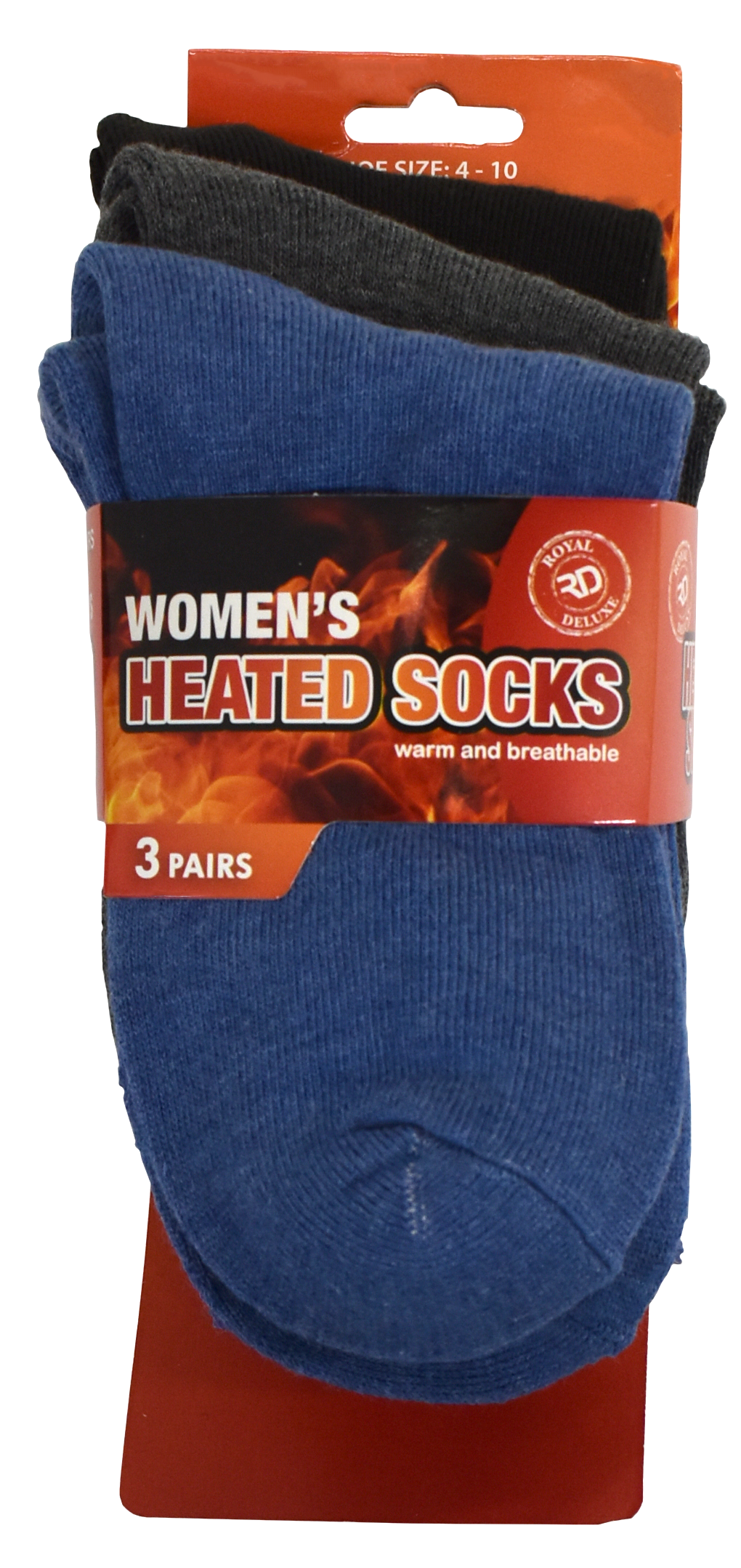 6-Pairs Women's Heated Socks – Warm, Soft & Cozy