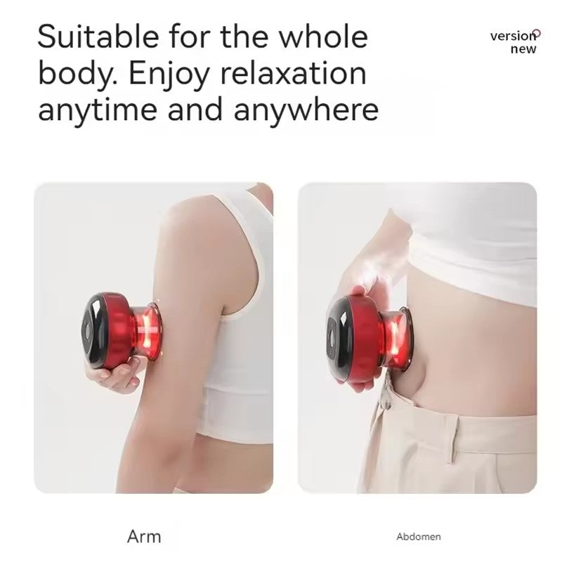 Cupping Massage Device – 6 Suction Modes, Red Light Therapy, 1200mAh, Rechargeable