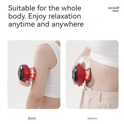 Cupping Massage Device – 6 Suction Modes, Red Light Therapy, 1200mAh, Rechargeable