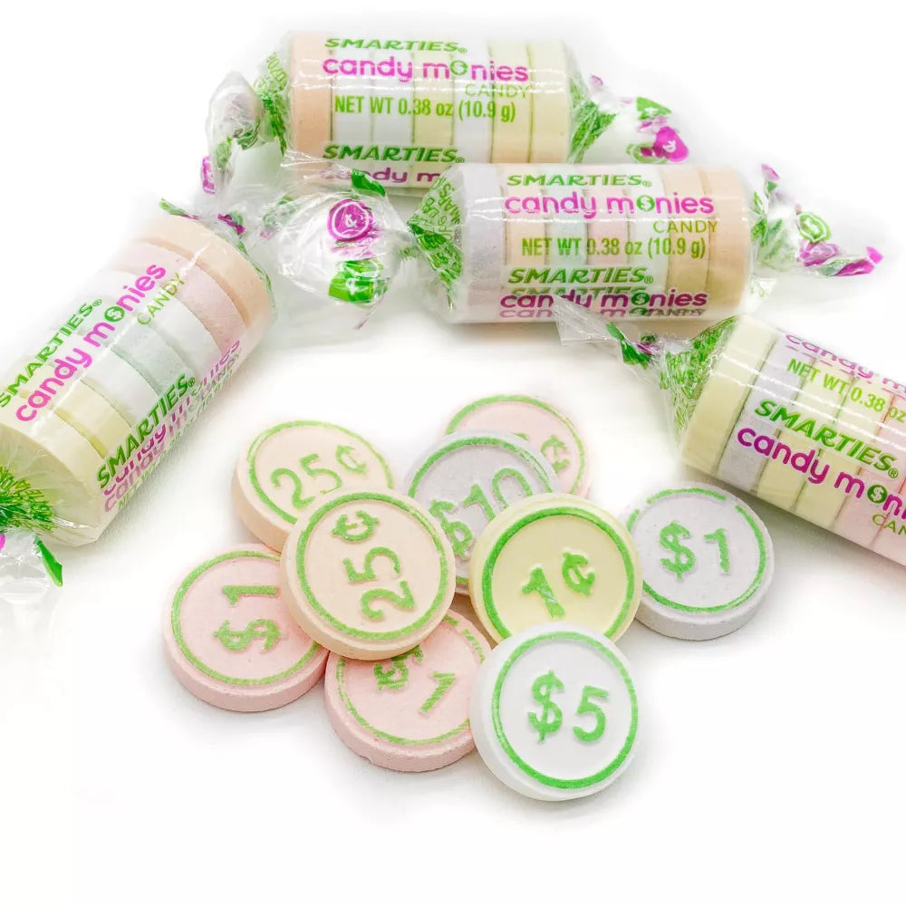 Smarties Candy Money Bulk Pack, 4 Original Flavors Gluten Free Candy R ...