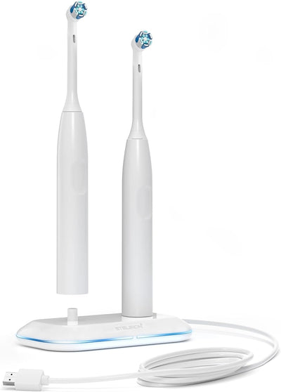 Universal Electric Toothbrush Charger - Compatible with Philips Sonicare and Oral-B Models, Single/Dual Charging Ports