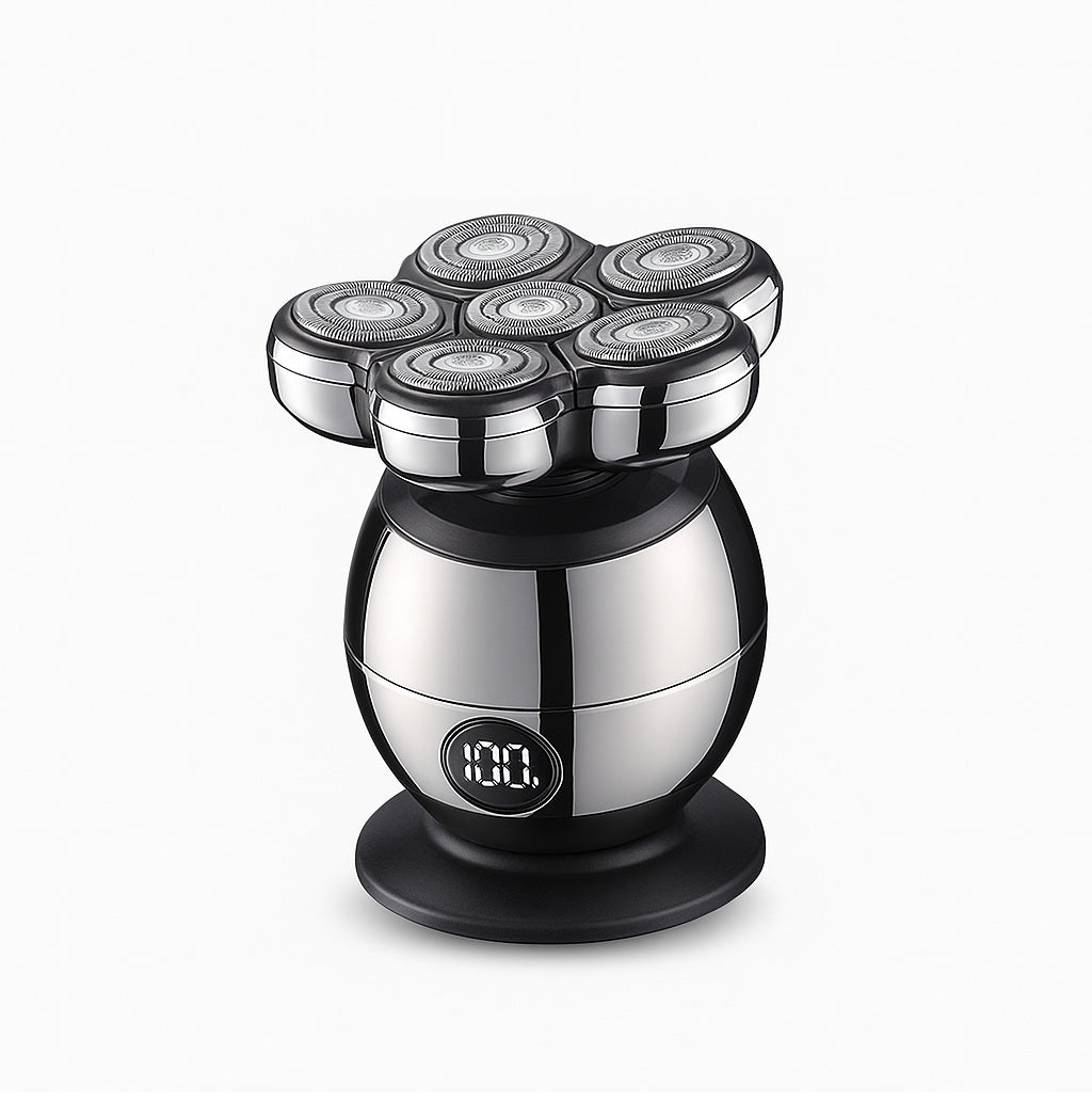 VUKO RQ8870 Men’s Electric Head & Beard Shaver – 7 Floating Heads, LED Display, Fully Washable, Rechargeable Grooming Tool