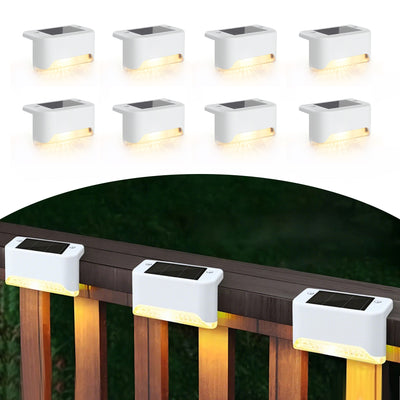 8-Pack Solar LED Deck & Step Lights