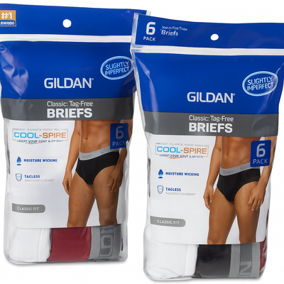 Value Pack Gildan Men's Classic Tag-Free Briefs Assorted (M, 3X)