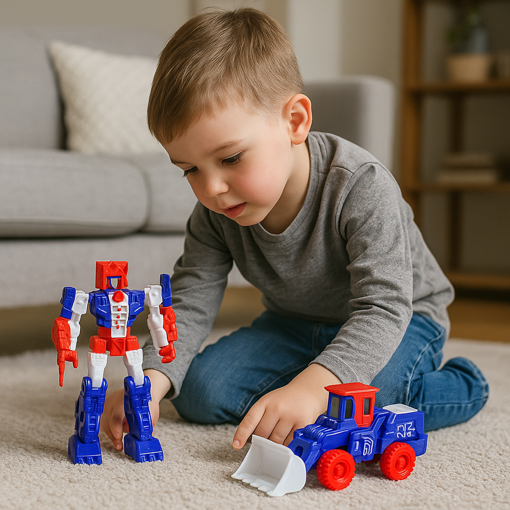 3-Pack MorphMaster Transforming Robot Toys – 2-in-1 Robots to Vehicles (Age 5+)
