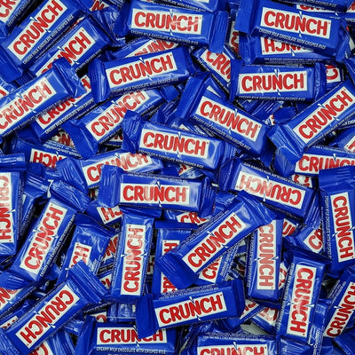 Crunch Snack Size Chocolate Bar - Creamy Milk Chocolate and Crisped Rice - Individually wrapped Snack Size Crunch Candy bars