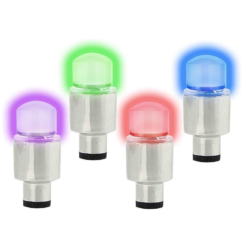 4-Pack Multi-Color LED Bike Tire Light