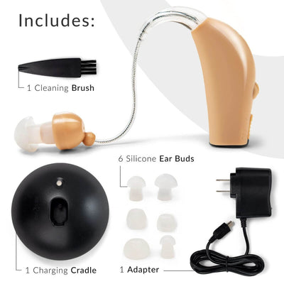 MSA PRO™ Sound Amplifier – 30X Volume Boost, Lightweight, Rechargeable (Up to 20 Hours)