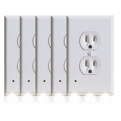 Outlet Cover with Built-In LED Night Light - 2 Styles