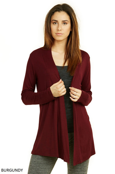 Women's Lightweight Open-Front Rayon Cardigan