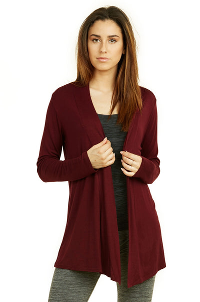 Women's Lightweight Open-Front Rayon Cardigan