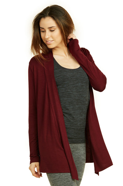 Women's Lightweight Open-Front Rayon Cardigan