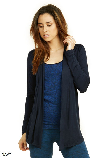 Women's Lightweight Open-Front Rayon Cardigan